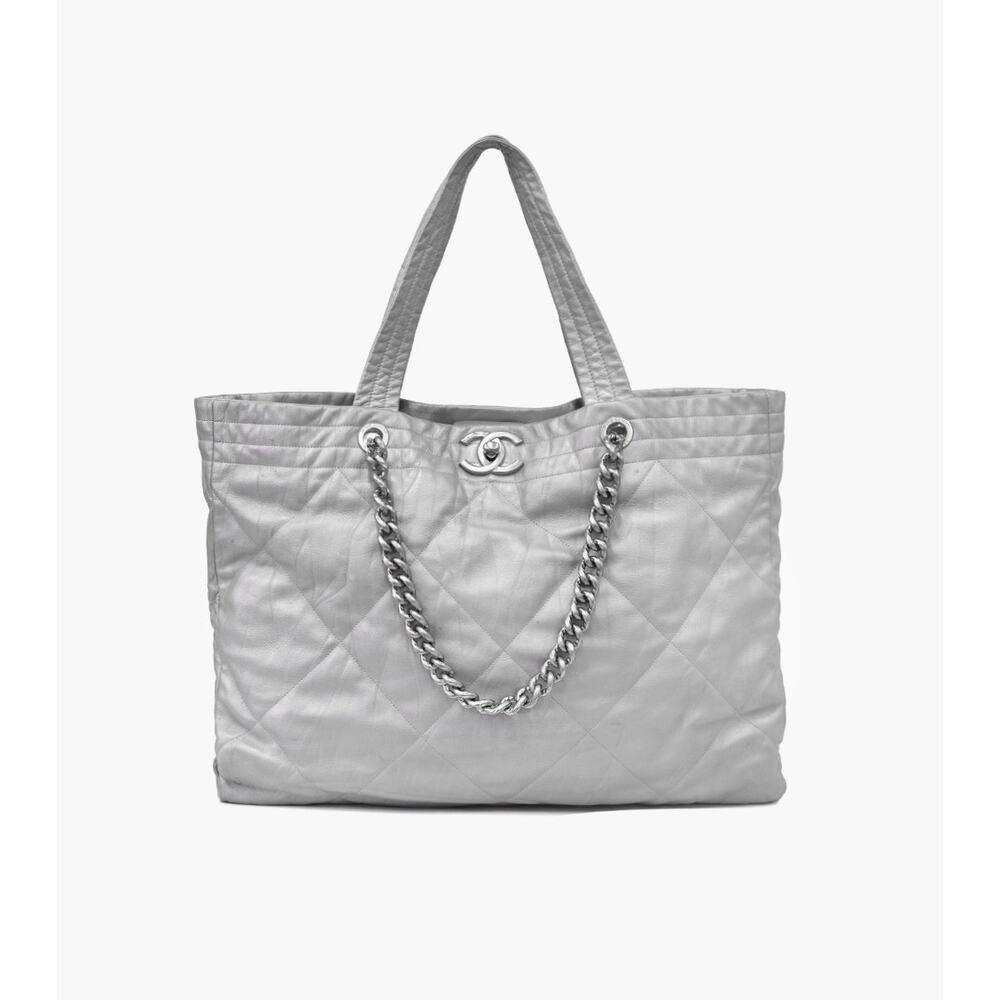 CHANEL Metallic Shopper Bag A-A30448